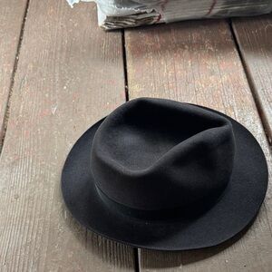 Akubra Black Fedora Hat